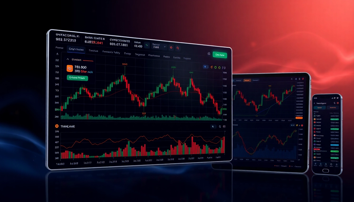 Visual of aicoin官网 featuring a modern crypto trading platform with customizable charts and secure data monitoring tools for investors.