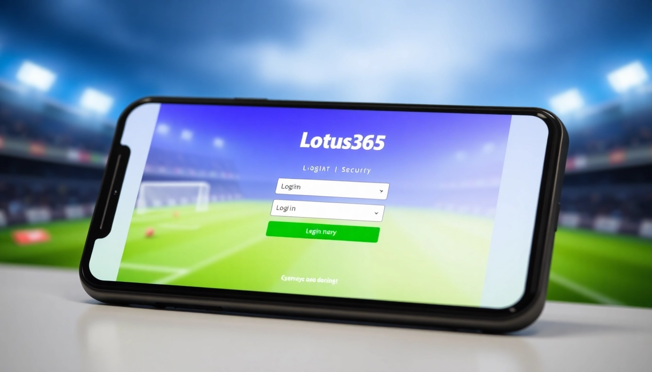 Step-by-step Lotus365 login process on smartphone with secure betting interface, highlighting user-friendly access for Indian players.