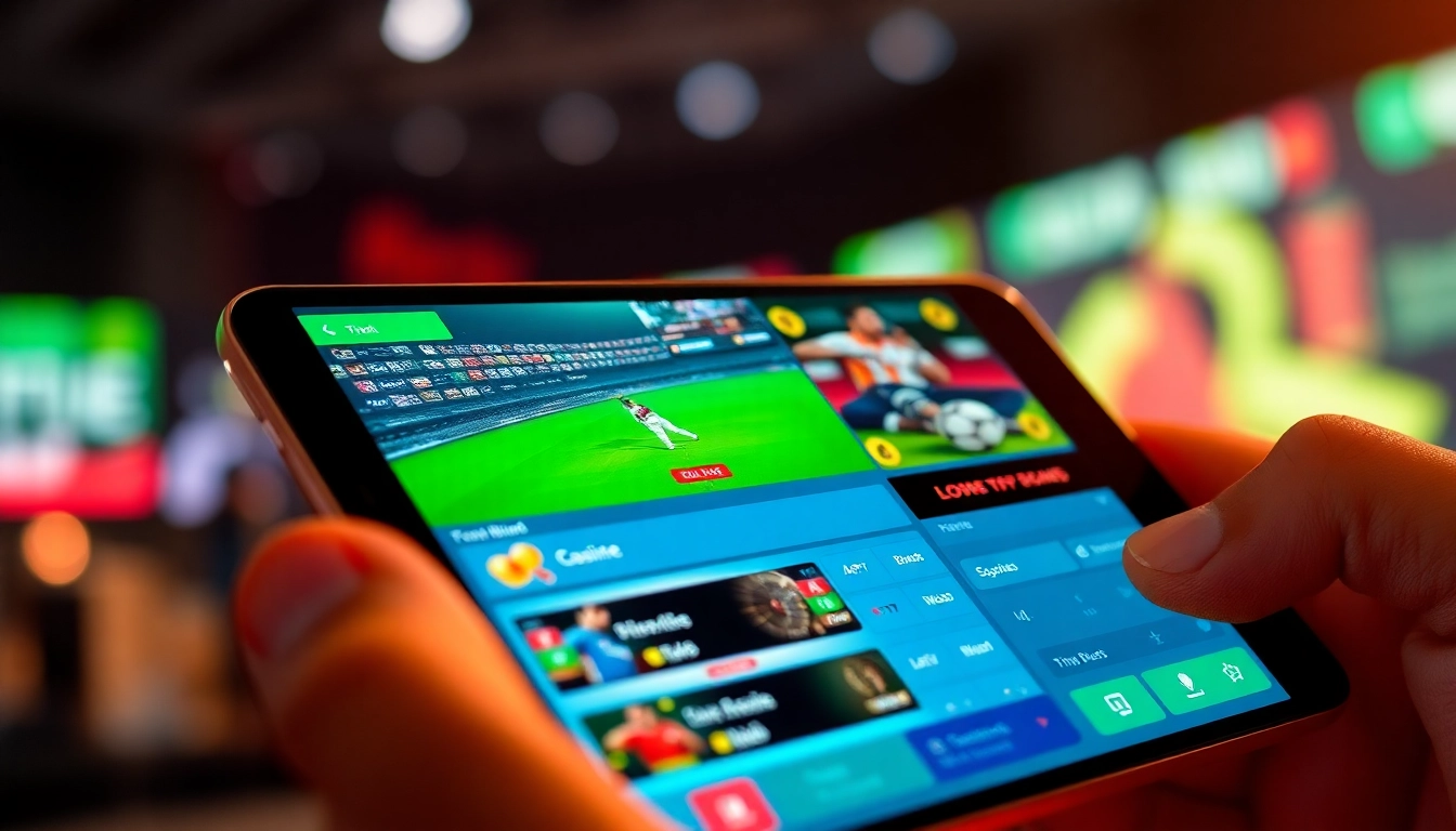 The Reddy Book platform displayed on a smartphone with live cricket and casino games, highlighting seamless online betting experience for users.
