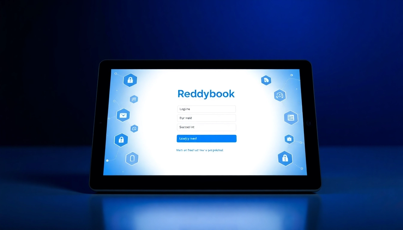 Quick access Reddybook Login page on desktop displaying secure sign-in fields and user-friendly design for online betting.