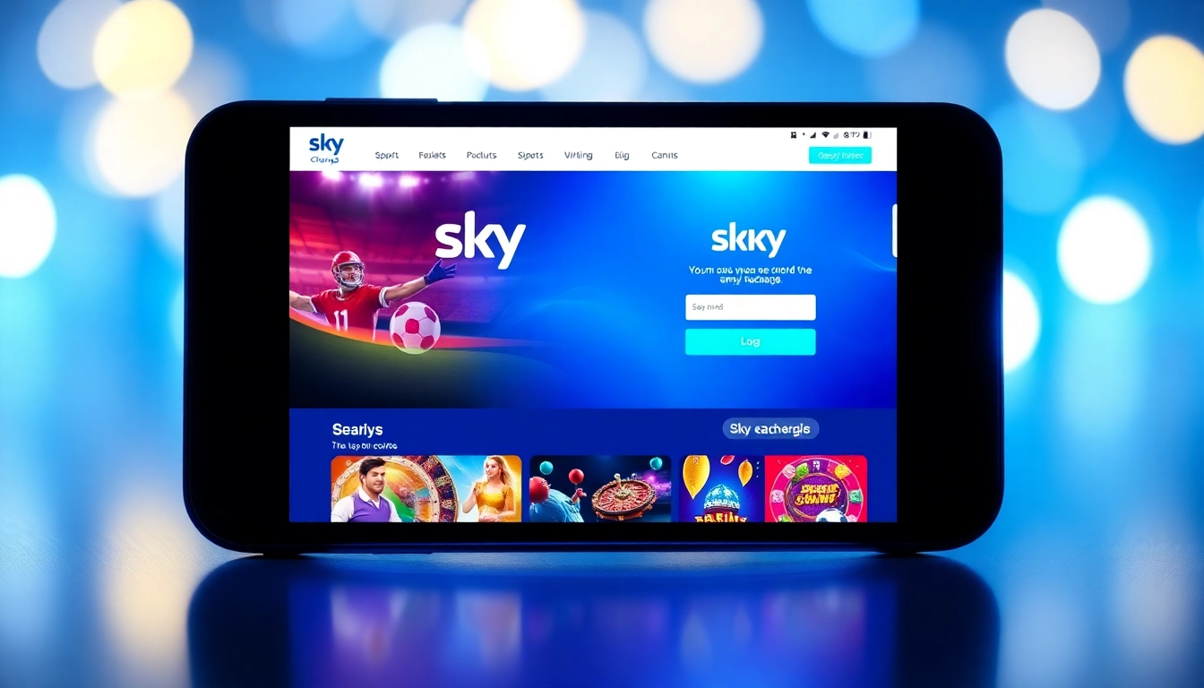 Guide to Sky exchange login process with a clear, user-friendly interface showing login fields on a vibrant betting platform for quick access and engaging gameplay.