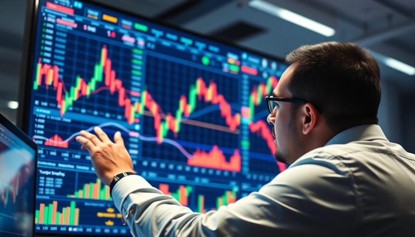Trading view platform displaying detailed market charts and analysis for traders and investors